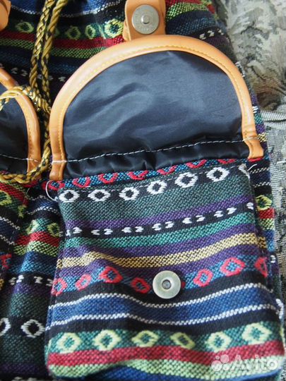 Рюкзак из гобеленовой ткани