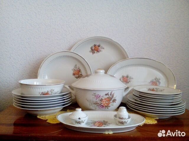 Столовый сервиз фарфор СССР