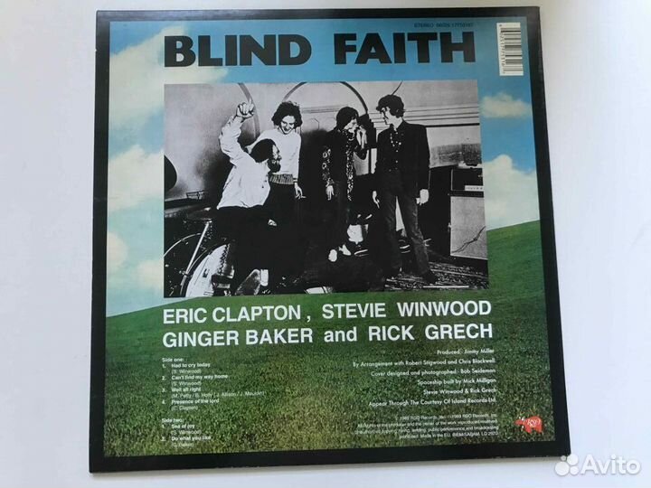 Виниловая пластинка Blind Faith 1969