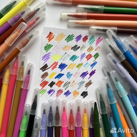 Канцтовары фломастеры, карандаши, краски по ткани