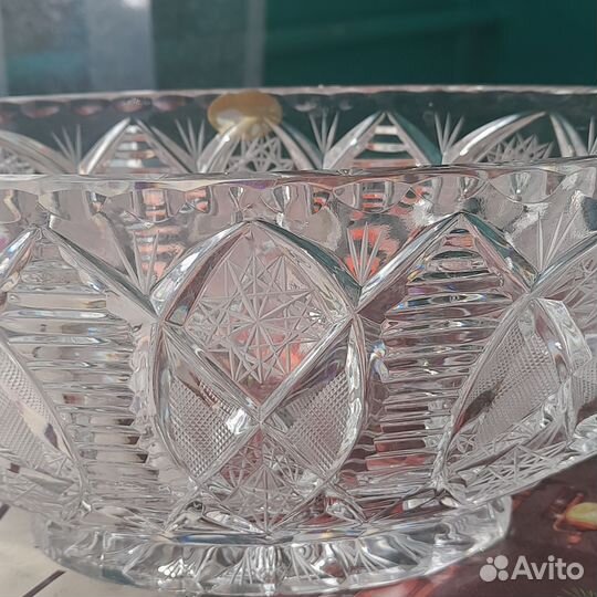 Ваза хрустальная Богемия СССР