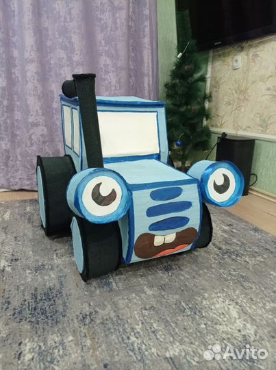 Синий трактор