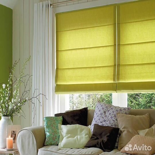 Римские шторы на электроприводе на заказ