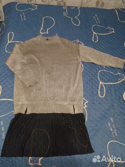 Шикарный наряд, кофта с прозрачной юбкой 48,50,52