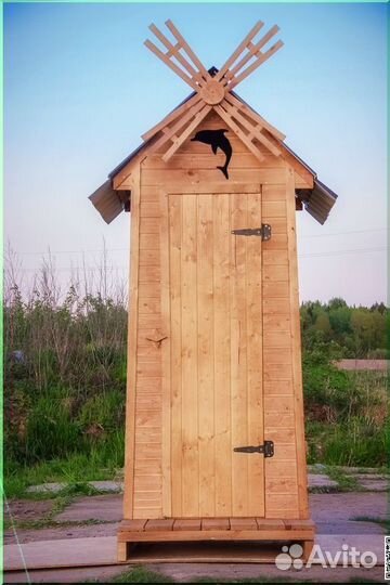 Дачный туалет деревянный BAG338