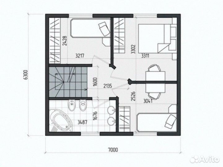 Дом из сип панелей 10.6x7.5 Всё включено