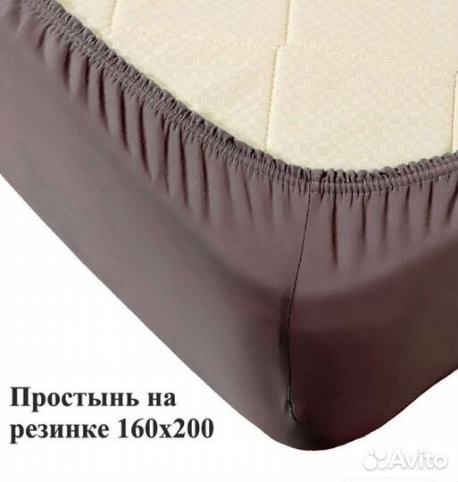 Простыняна резинке 160*200 в ассортименте