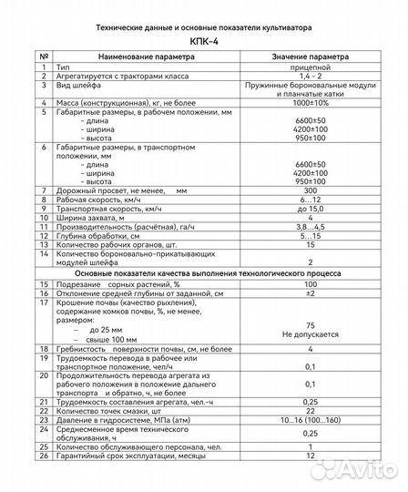 Культиватор Ставропольагромаркет КПК-4, 2023