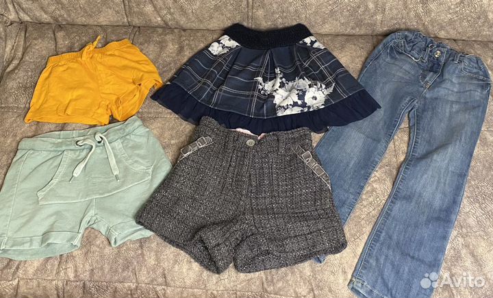 Большой пакет вещей девочке на 4-5 лет