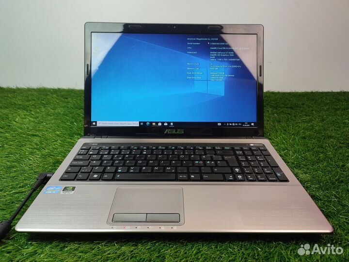 Ноутбук asus k53s i5/6gb/ssd120gb/hd15