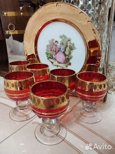 Набор рюмок для водки коньяка Богемия