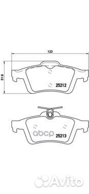 Колодки зад.C-MAX II, focus III 10,kuga II 13