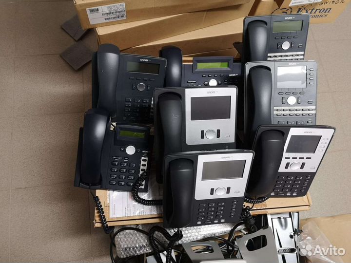 IP Телефоны snom, HP, audiocodes, polycom