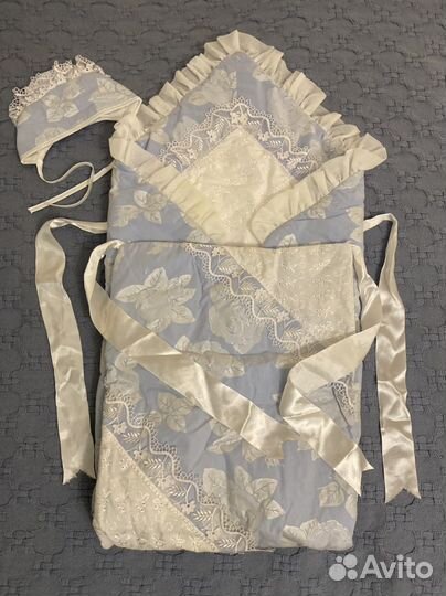 Конверт для новорожденного с шерстяным одеялом