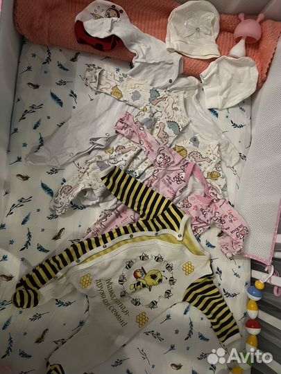 Детские вещи пакетом для новорожденных 50 56