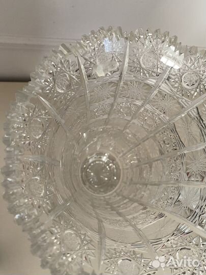 Хрустальная ваза для цветов СССР