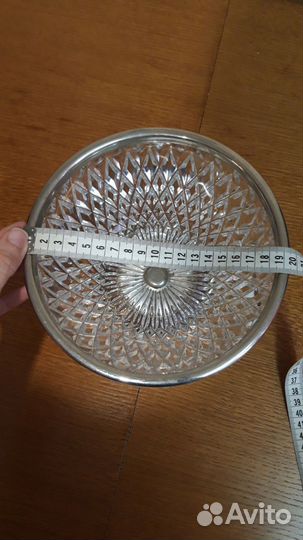 Конфетница, салатник СССР хрусталь