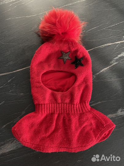 Шапка шлем для девочки 50 52
