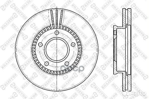 6020-3243V-SX диск тормозной передний Mazda MP