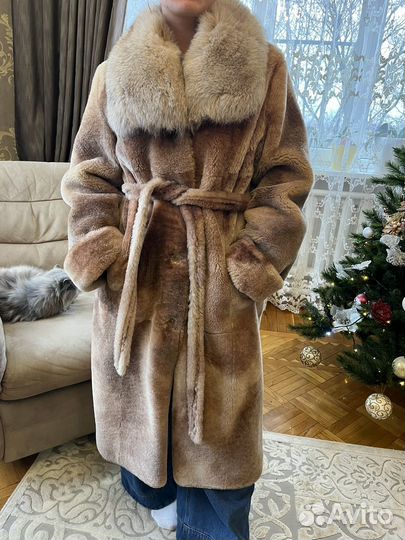 Натуральная шуба мутон