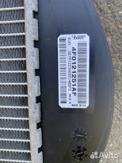 Радиатор охлаждения Audi A6 C6 4F5 4F2 4F0121251AF