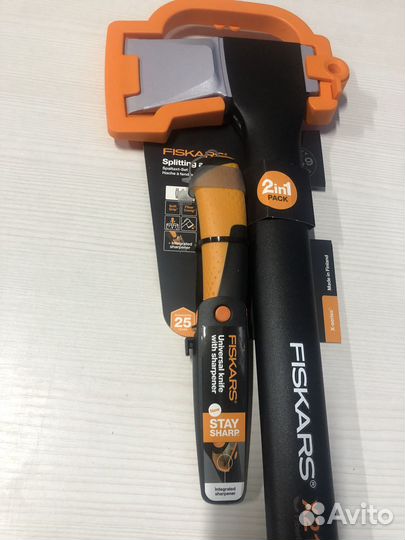Топор-колун fiskars X21-L +1023618(Нож с точилкой)