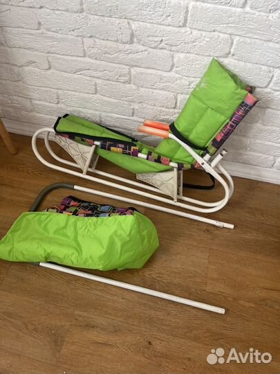 Санки складные с чехлом