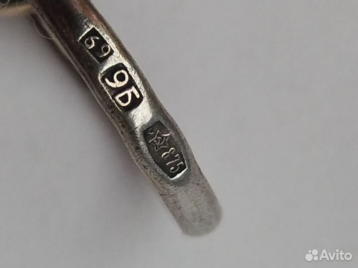 Кольцо серебро 875 СССР