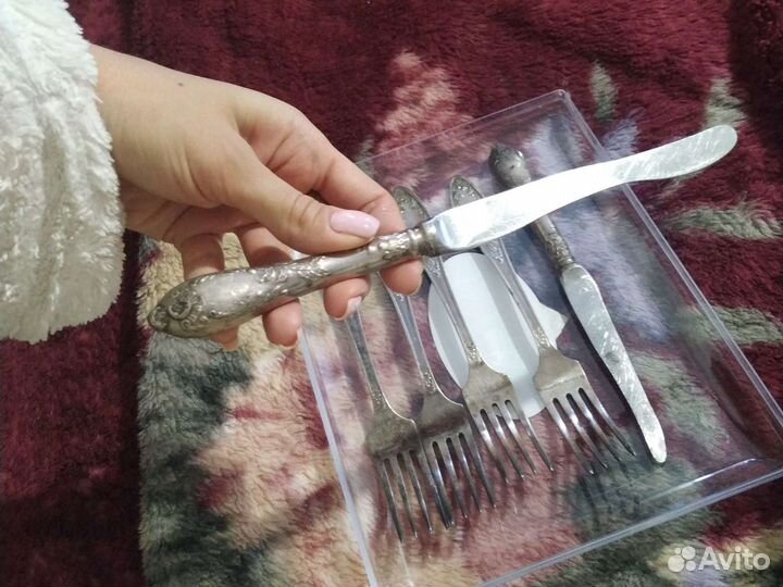 Вилки и ножи мельхиор