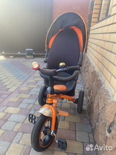 Велосипед трехколесный с ручкой