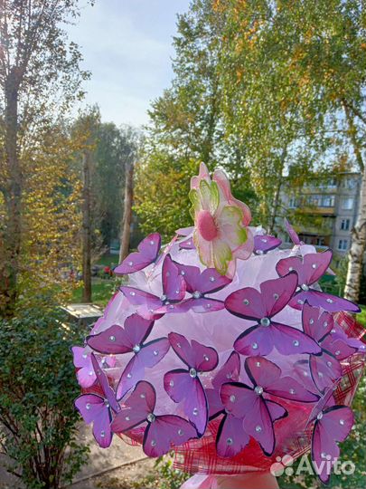 Букеты с бабочками светящиеся