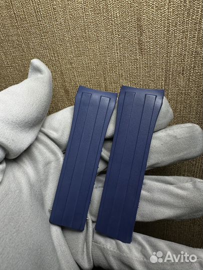 Каучук синий для Longines / mido 22мм без клипсы