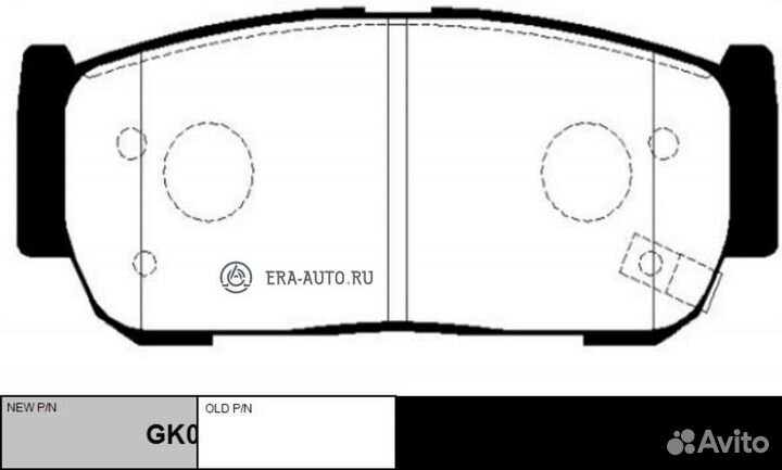 CTR GK0564 GK0564 колодки дисковые задние\ Hyundai