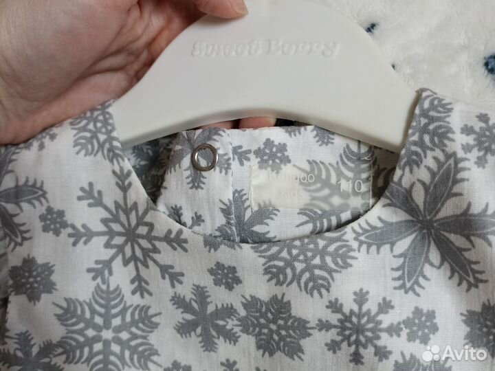 Платье снежинки 110 для девочки