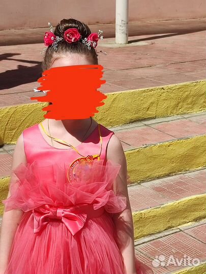 Платье для девочки на выпускной рост 128 134