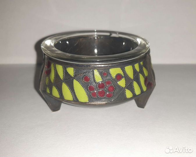 Мельхиоровая солонка СССР