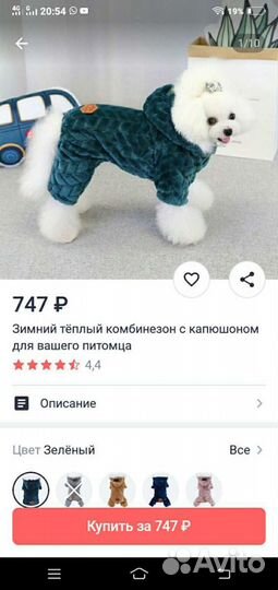 Зимний комбез доя мелких пород