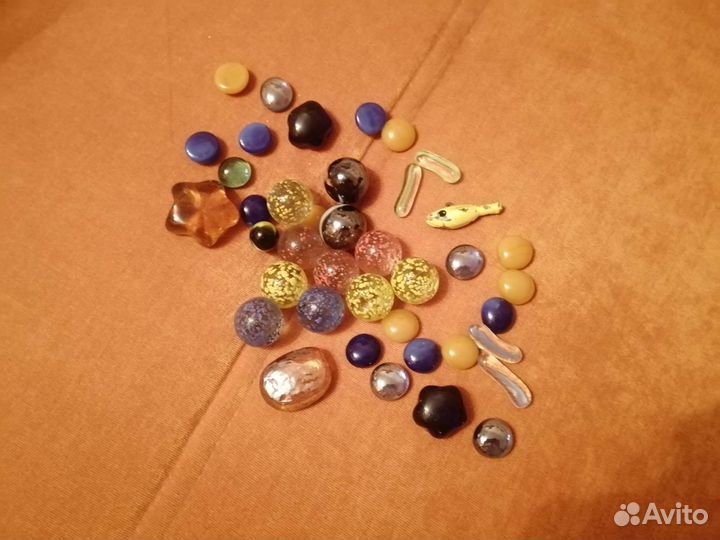 Камушки стекляшки для украшения аквариума