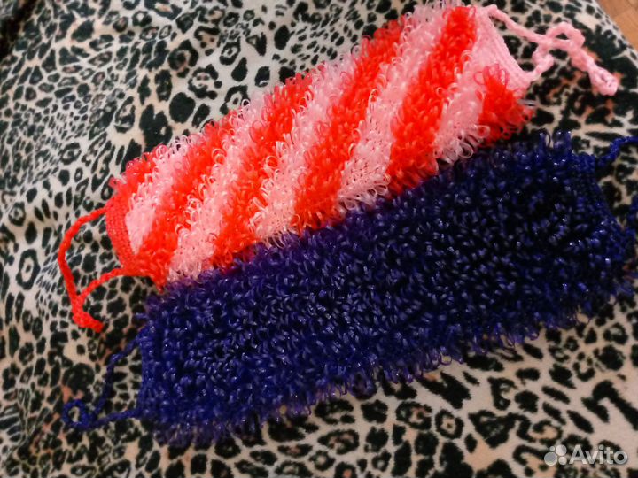 Мочалки ручной вязки