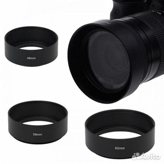 Бленды для объективов резьбовые,большой выбор