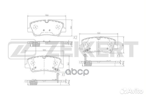 Колодки торм. диск. задн. Hyundai H350 15- bs-1