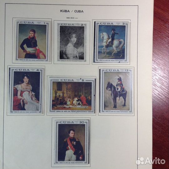 Иллюстрированный альбом + марки Куба