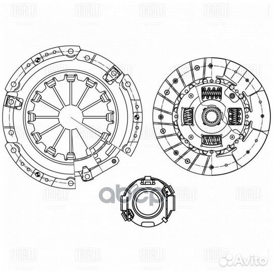 Сцепление компл. geely emgrand 09- с мех.муфт