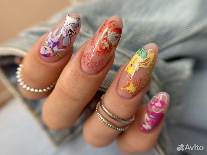 Маникюр+гель-лак, наращивание