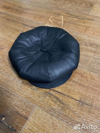 Кепка женская натуральная кожа