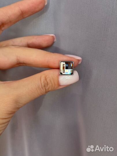 Запонки swarovski новые