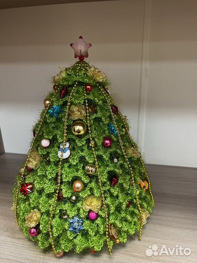 Елка вязанная (ручная работа)