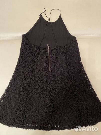 Новое кружевное коктейльное платье zara basic -L