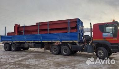 Перевозка длинномером, шаланда 10/20 тонн по Росси