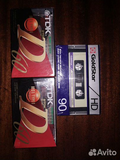 Кассеты TDK, GoldStar, Sony, Maxell. Новые
